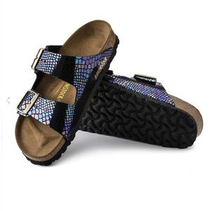 Arizona Birko-Flor Shiny Snake Black Multicolor Narrow fit EU 40